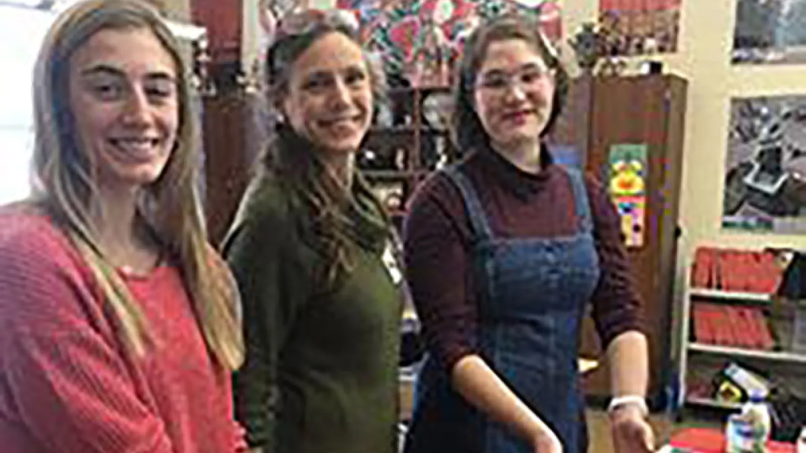 Dr. Brintlinger gives a Russian cuisine presentation at Walnut Hills High School