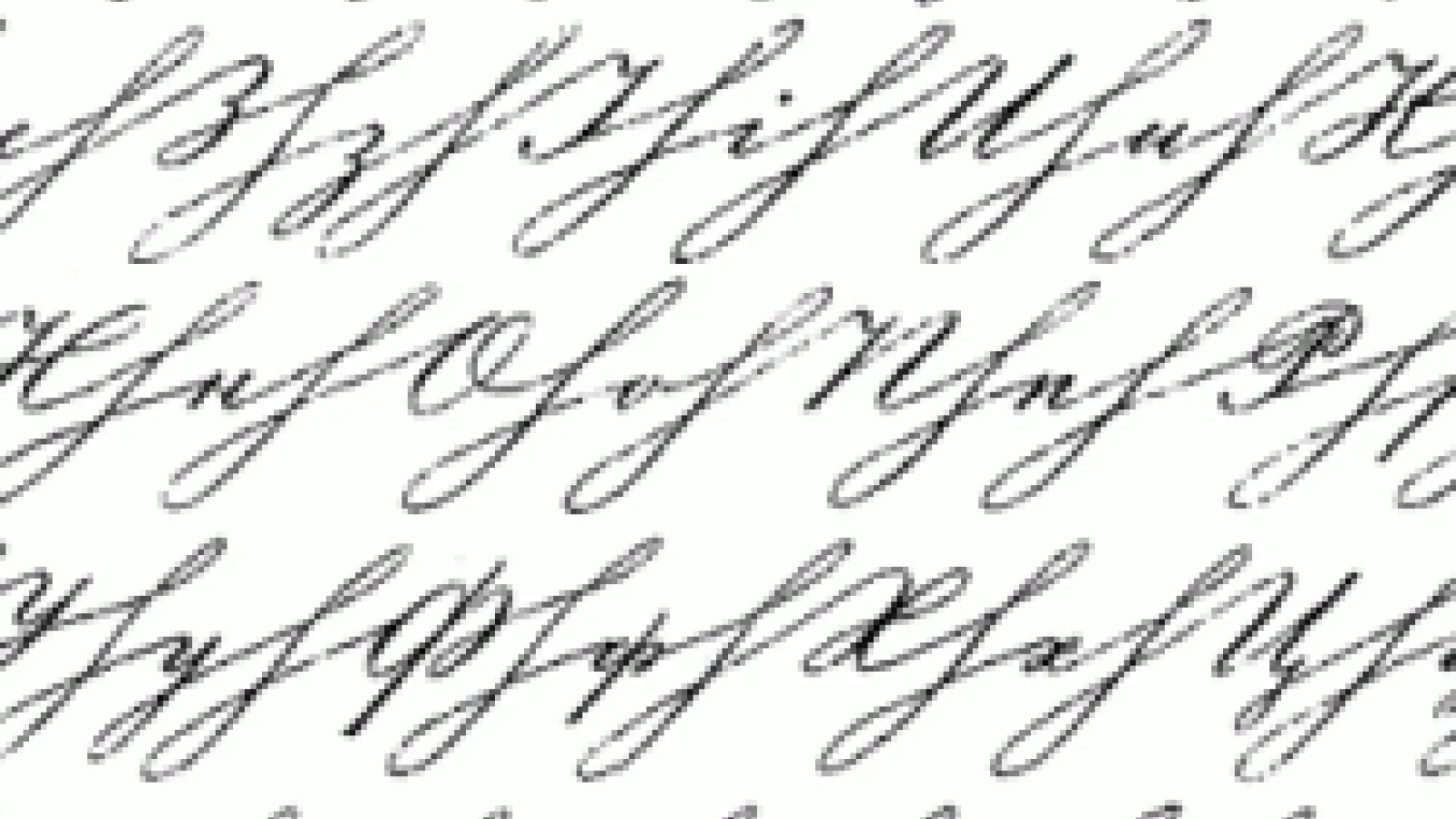 Russian Alphabet in cursive
