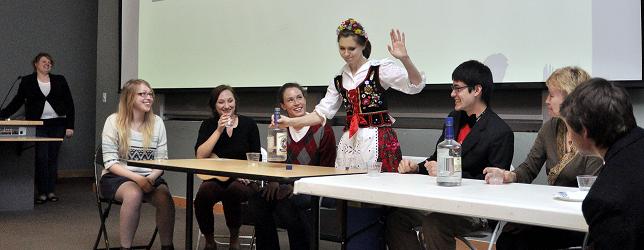 Polish 102 performs a skit